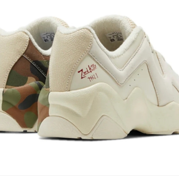 Reebok Power Rangers Kamikaze II Low "Alabaster/Pure Grey 10/Power Red" Men's - Picture 11 of 14